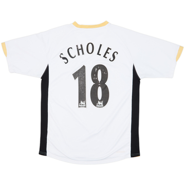 2006-08 Manchester United Away Shirt Scholes #18 - 5/10 - (M)