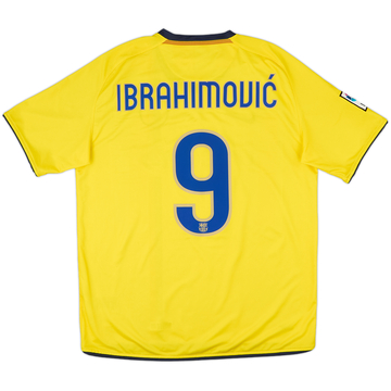 2008-10 Barcelona Away Shirt Ibrahimovic #9 - 10/10 - (L)