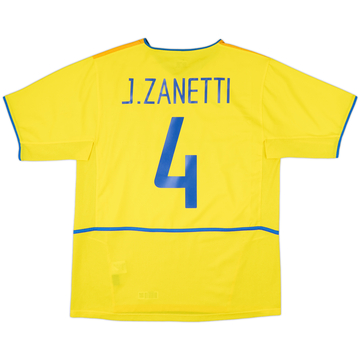2002-03 Inter Milan Third Shirt J.Zanetti #4 - 8/10 - (L)