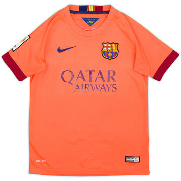 2014-15 Barcelona Away Shirt - 10/10 - (S.Boys)