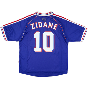 1998-00 France Home Shirt Zidane #10 - 8/10 - (XL)