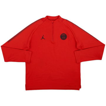 2018-19 Paris Saint-Germain Nike Jordan 1/4 Zip Drill Top - 9/10 - (XL.Boys)