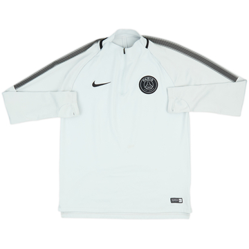 2017-18 Paris Saint-Germain Nike 1/4 Zip Sweat Top - 6/10 - (M)