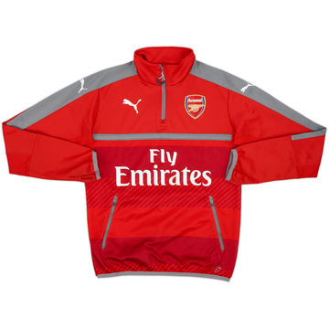 2015-16 Arsenal Puma 1/4 Zip Training Top - 8/10 - (S)
