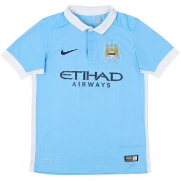 2015-16 Manchester City Home Shirt - 8/10 - (M.Boys)