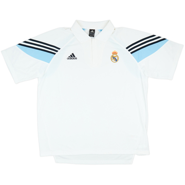 2003-04 Real Madrid adidas 1/4 Zip Polo Shirt - 8/10 - (XXL)