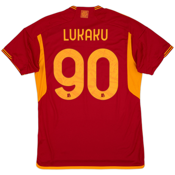 2023-24 Roma Home Shirt Lukaku #90 (L)