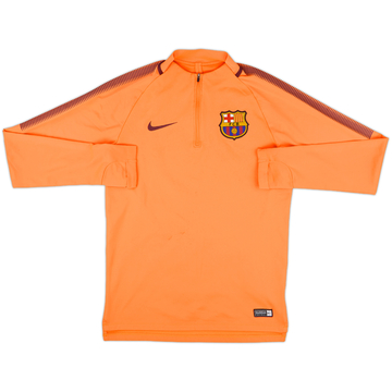 2017-18 Barcelona Nike 1/4 Zip Sweat Top - 8/10 - (S)