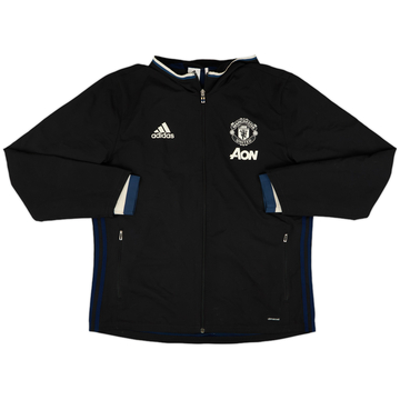 2016-17 Manchester United adidas Hooded Track Jacket - 7/10 - (L)
