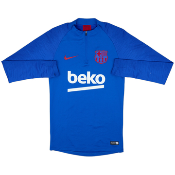 2019-20 Barcelona Nike 1/4 Zip Sweat Top - 9/10 - (XS)