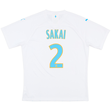 2019-20 Olympique Marseille Home Shirt Sakai #2 - 10/10 - (XL)