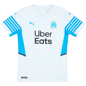 2021-22 Olympic Olympique Marseille Home Shirt - 9/10 - (S)