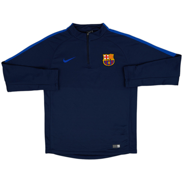 2018-19 Barcelona Nike 1/4 Zip Sweat Top - 7/10 - (L)