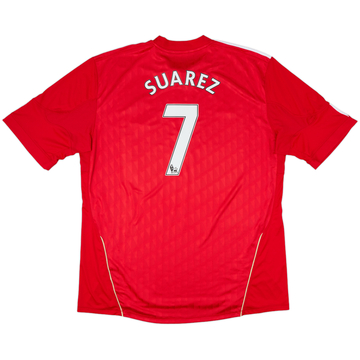 2010-12 Liverpool Home Shirt Suarez #7 - 7/10 - (3XL)