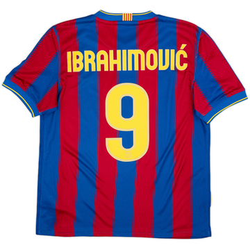 2009-10 Barcelona Home Shirt Ibrahimovic #9 - 8/10 - (M)