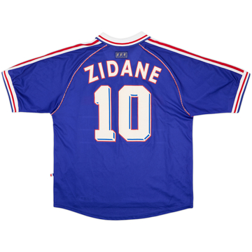 1998-00 France Home Shirt Zidane #10 - 9/10 - (XL)