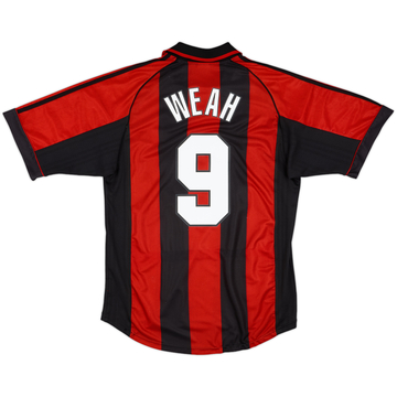 1998-00 AC Milan Home Shirt Weah #9 - 5/10 - (L)