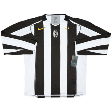 2004-05 Juventus Player Issue Home L/S Shirt (XXL)