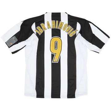 2004-05 Juventus Player Issue Home Shirt Ibrahimovic #9 (XXL)