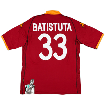 2002-03 Roma Home Shirt Batistuta #33 (3XL)