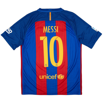 2016-17 Barcelona Home Shirt Messi #10 - 8/10 - (M)