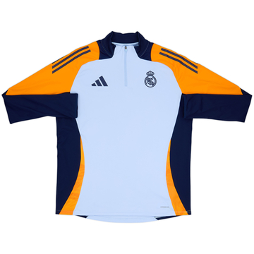 2024-25 Real Madrid adidas 1/4 Zip Training Top - 8/10 - (XL)