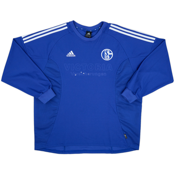 2002-04 Schalke Home L/S Shirt - 4/10 - (XXL)