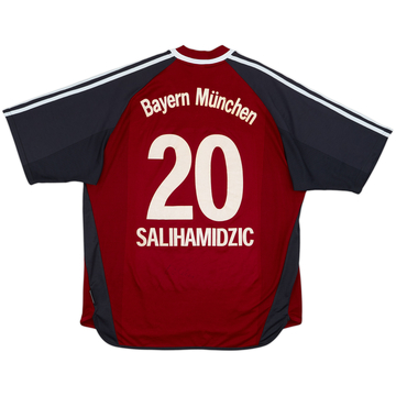 2001-02 Bayern Munich Signed Home Shirt Salihamidzic #20 - 6/10 - (XL)