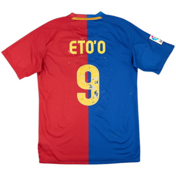 2008-09 Barcelona Home Shirt Eto'o #9 - 4/10 - (S)