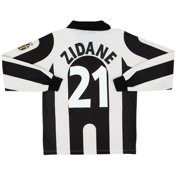 1997-98 Juventus Basic Centenary Home L/S Shirt Zidane #21 - 6/10 - (L)