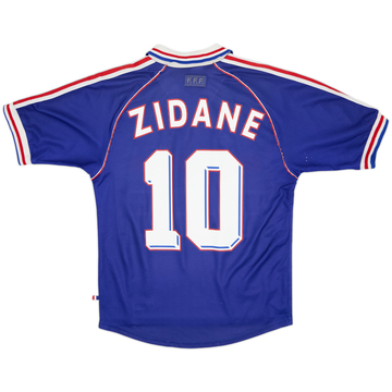 1998-00 France Home Shirt Zidane #10 - 6/10 - (S)