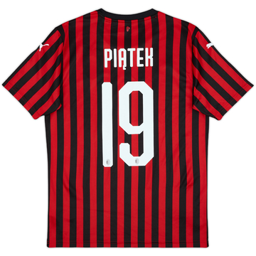2019-20 AC Milan Home Shirt Piatek #19 - 9/10 - (S)