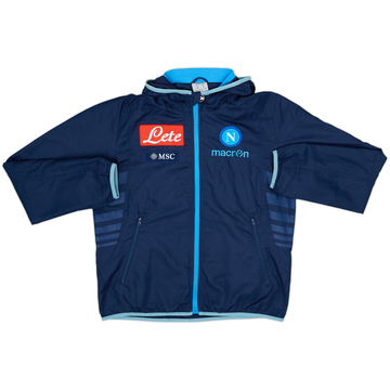 2012-13 Napoli Macron Hooded Track Jacket - 5/10 - (M)