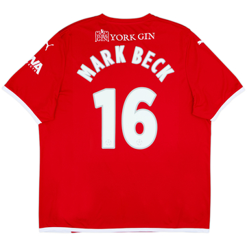 2021-22 York City Home Shirt Mark Beck #16 - 9/10 - (XXL)