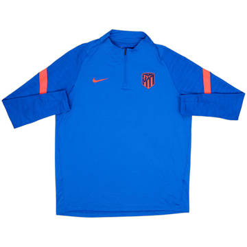 2021-22 Atletico Madrid Nike 1/4 Zip Drill Top - 10/10 - (XL)