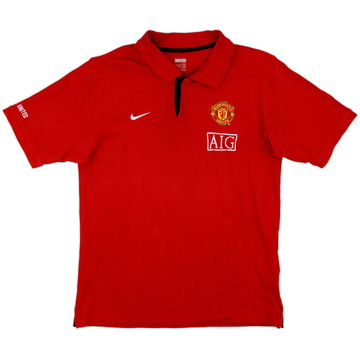 2008-09 Manchester United Nike Polo Shirt - 8/10 - (L)