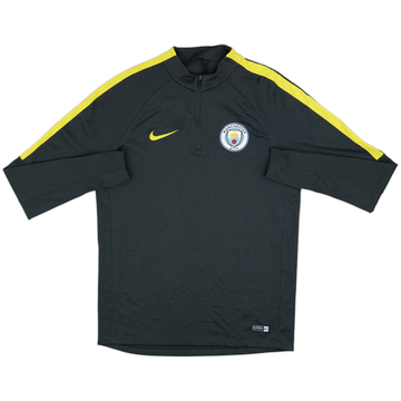2016-17 Manchester City Nike 1/4 Zip Drill Top - 8/10 - (M)