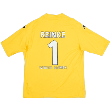2008-09 Werder Bremen GK S/S Shirt Reinke #1 - 6/10 - (4XL)