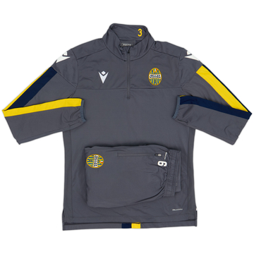 2019-20 Hellas Verona Macron 1/4 Zip Tracksuit #6 - 8/10 - (L)