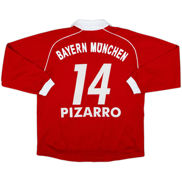 2005-06 Bayern Munich Home L/S Shirt Pizarro #14 - 7/10 - (L.Boys)