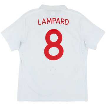 2009-10 England 'World Cup South Africa 2010' Home Shirt Lampard #8 - 7/10 - (XL)