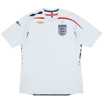 2007-09 England Home Shirt - 4/10 - (L)