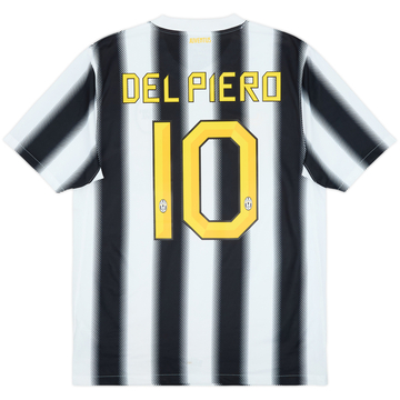 2011-12 Juventus Home Shirt Del Piero #10 - 8/10 - (M)