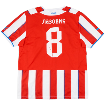 2013-14 Red Star Belgrade Home Shirt Lazovic #8 - 6/10 - (XL)