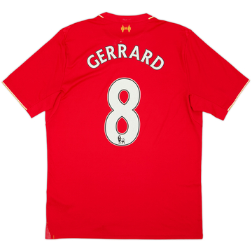 2015-16 Liverpool Home Shirt Gerrard #8 - 5/10 - (M)