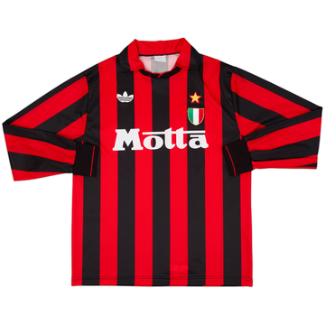 1992-93 AC Milan Home L/S Shirt - 9/10 - (L)