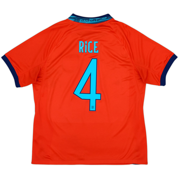 2022-23 England Away Shirt Rice #4 - 9/10 - (L)