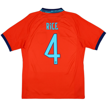 2022-23 England Away Shirt Rice #4 - 9/10 - (M)