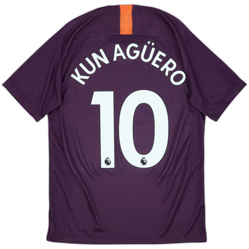 2018-19 Manchester City Third Shirt Kun Aguero #10 - 6/10 - (S)