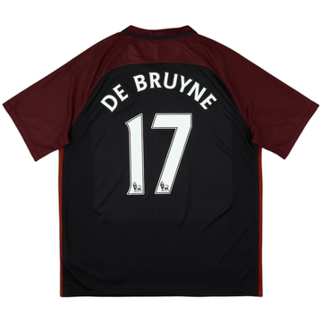 2016-17 Manchester City Away Shirt De Bruyne #17 - 9/10 - (XL)